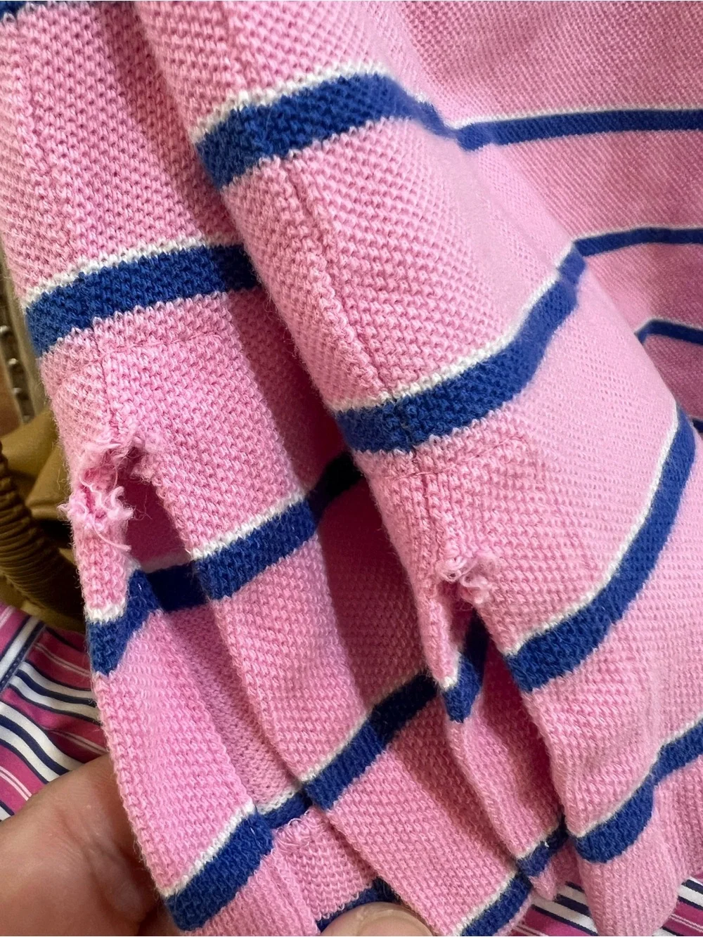 Polo Ralph Lauren both torn
